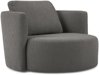 Micadoni Sessel Bliss 1,5-Sitzer Boucle Dunkelgrau