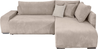 COLLECTION AB Ecksofa Poppy, L-Form, Breite 227 cm mit Schlaffunktion, inkl. Schlaffunktion und Bettkasten