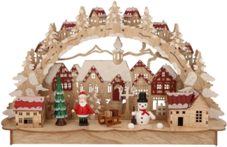 Myflair Möbel & Accessoires LED Schwibbogen Weihnachtsdeko (1-tlg), aus Holz, mit LED Beleuchtung, Höhe ca. 27 cm