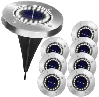 JOYOLEDER LED Solarleuchte Außen Garten Bodenleuchte Wegeleuchte, Lichtsensor LED Solarlampe
