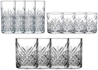 Pasabahce Gläser-Set Pasabahce Gläser-Set "Timeless" 12-teilig Whiskey Stamper Longdrink