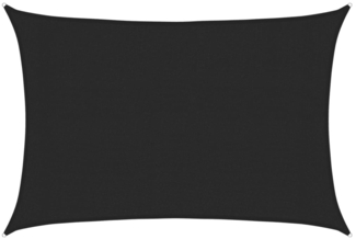 vidaXL Sonnensegel 160 g/m² Schwarz 3x4 m HDPE 311732