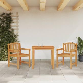 vidaXL 3-tlg. Garten-Essgruppe Massivholz Teak 3157923