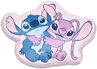 Disney Dekokissen Disney Lilo und Stitch Angel 3D Velours Kissen – Dekokissen 35x26x5 cm