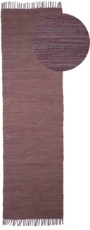 carpetfine Teppich Kelim Chindi uni, auch als Läufer, rechteckig, Höhe: 5 mm, Wendeteppich, reine Baumwolle, handgewebt, Uni-Farben, mit Fransen