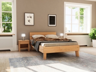 Home affaire Massivholzbett Chavot I, wahlweise in Kernbuche oder Wildeiche erhältlich