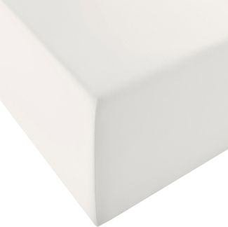 Fleuresse 'Comfort XL' Spannbetttuch, 90x200 - 100x220 cm, bis 40 cm Höhe, naturweiß