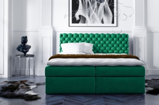 Boxspringbett PARINI 140x200 cm Grün