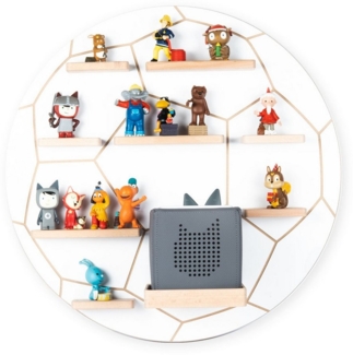Boarti 'Fußball' Tonies-Regal, weiß, mit Platz für ca. 35 Figuren und Toniebox