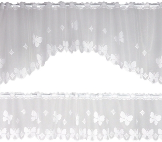 Clever-Kauf-24 Scheibengardine, Ösen (2 St), transparent