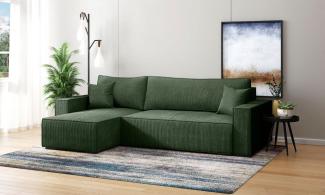 INOSIGN Ecksofa Winton Cordsofa / Schlafsofa 253 cm, Cord, Recamiere wechselbar, Schlaffunktion (130/208cm), Bettkasten