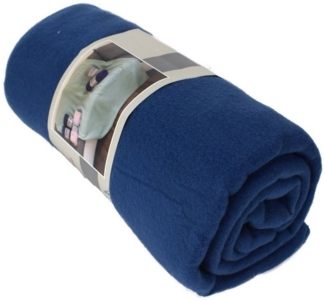 Color Expert 'Polarfleece' Fleecedecke, Polyester blau, 130 x 170 cm