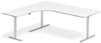 Hebe-/Senktisch DNA Weiß 2000x2000 mm Links 3-beinig/Schwarz