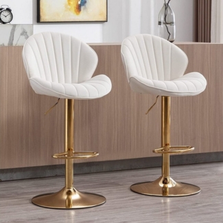 WAHSON OFFICE CHAIRS Barhocker 2er Set Barstuhl Bistrohocker mit Lehne