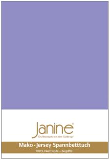 Janine Mako Jersey Spannbetttuch Bettlaken 90x190 cm - 100x200 cm OVP 5007 45 flieder