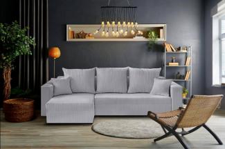 Beautysofa Ecksofa HAMLET, inkl. Schlaffunktion, Bettkasten, universelle Lounge-Ecke, stilvoll L-förmiges Schlafsofa