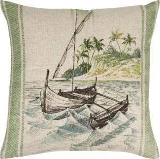 Pad Kissenhülle Playa Boat Green (45x45 cm) 10350-G40-4545