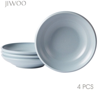 JIWOO Suppenteller 4er,Ø22cm,Frühstücksteller,Salatteller,Vorspeisenteller,Pastateller, (4 St), Keramik,Mikrowellen-und spülmaschinenfest,Stapelbares,Luxus,Ø22cm