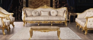 JVmoebel Couchtisch Tisch Luxus Couchtische Couch Barock Holz Couchtisch Beistelltisch (1-St), Made in Europa