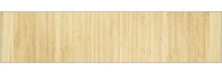 vidaXL Teppich Rechteckig Hell Natur 70x300 cm Bambus 376879
