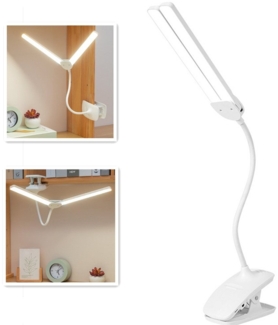 autolock LED Leselampe Klemmlampe Bett - Dimmbar Leselampe Buch Klemme Augenschutz Led, Multi Modi Bettlampe, USB,Leselampe 360° Nachttisch