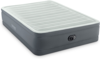 Intex 'PremaireElevated' Luftbett mit eingebauter, elektrischer Pumpe, PVC grau / anthrazit, 152x203 cm