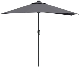 vidaXL Gartenparasol Anthrazit 294 x 150 x 223 cm Stoff 42003261