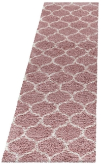 Villa Möbel Hochflor-Teppich Salaro, Rechteckig, Höhe: 30 mm, Runder Teppich Wohnzimmer Skandinavisches Design Shaggy flauschig