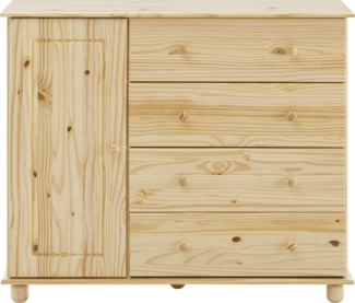 Kommode Kiefer massiv Schubladenschrank Sideboard Wohnzimme Schrank natur