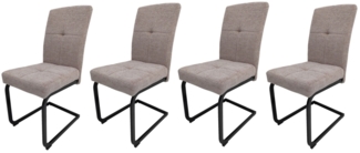 HTI-Living Kinsey Braun Schwingstuhl 4er Set