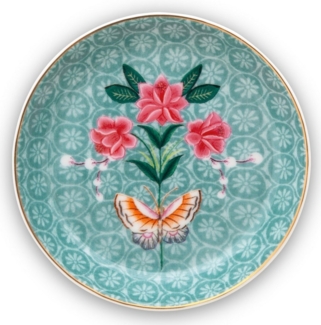 PiP Studio Teller Blushing Birds Teebeutelablage blue 9 cm, Tea Tip Blushing Birds Blue 9cm