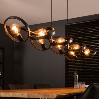 famlights Pendelleuchte famlights, Pendelleuchte Christopher in Schwarz E27