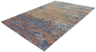 Giantore Teppich Blaze 625 Blau / Beige 115cm x 170cm, rechteckig, Flachflorteppich, beispielloses Vintage-Design, Jaquard-Stoffe