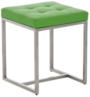 Sitzhocker - BRIT 2 - Hocker Sessel Kunstleder Grün 40x40 cm