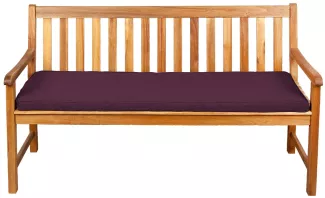 Gutekissen® Sitzkissen für Bank, Gartenschaukeln, Sitz, glatt. FK5 (190x60x5, Violett)