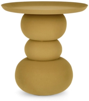 Beistelltisch Alpa aus Metall Ø 41 cm, Senf