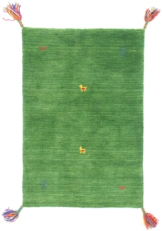 Morgenland Gabbeh Teppich - Softy - Agra - rechteckig - 120x70 - Grün