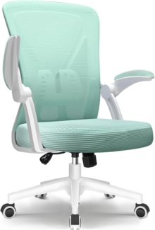 Ergonomischer Bürostuhl mit Lendenwirbelstütze, Testsieger, Türkis