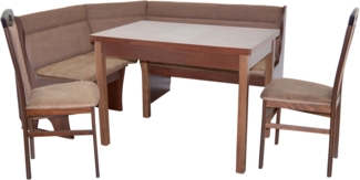 Eckbankgruppe "Larissa" nussbaum/braun
