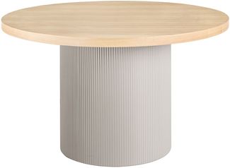 Esstisch >Solva< in Sand / Esche, MDF furniert - 120x75cm (LxH)