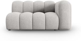 Micadoni Modulares Sofa Lupine 2-Sitzer Rechts Chenille Hellgrau