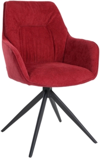 CLP Esszimmerstuhl Jules Stoff,rot