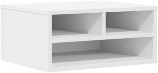 vidaXL Druckerständer Weiß 49x40x22,5 cm Holzwerkstoff 840590