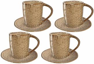 Leonardo MATERA Espresso Set beige 8-teilig