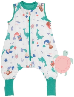 Schlummersack Kinderschlafsack Schlafsack mit Füßen und umklappbaren Bündchen, 1.0 Tog OEKO-TEX
