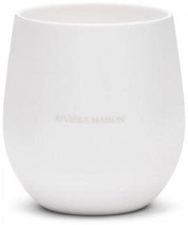 Riviera Maison Kunststoff-Wasserglas Monogram Outdoor Water Glass Weiß 555170