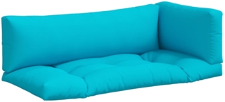 vidaXL Palettenkissen 3 Stk. Türkis Oxford-Gewebe 360965