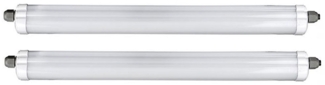 2er Set LED Wannenlampe, 5760 lm, 6500K kaltweiß, L 150 cm