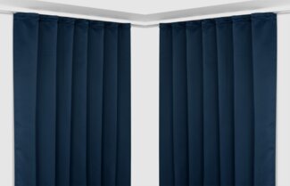 Beautex Verdunkelungsvorhang 2er Set Verdunkelungsgardine mit U-Band, Blackout Vorhang abdunkelnd, Kräuselband (2 St), verdunkelnd