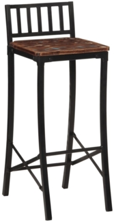 vidaXL Barstühle 2 Stk. Massives Altholz 358944